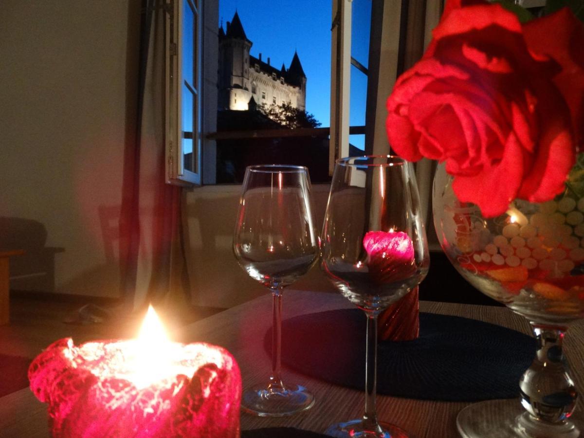 Vue Splendide Sur Chateau Saumur Esterno foto